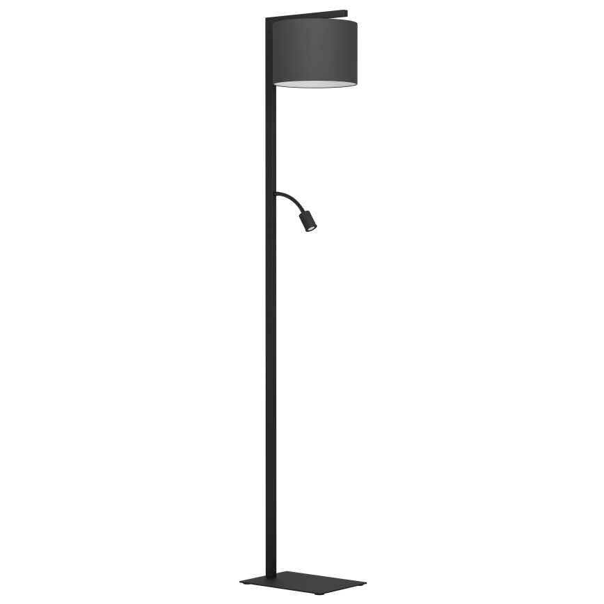 Eglo - LED Stojací lampa 1xE27/40W/230V + LED/3,8W 3000K černá
