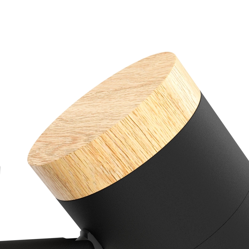 Eglo - LED Stojací lampa 3xGU10/4,5W/230V 3000K černá/hnědá