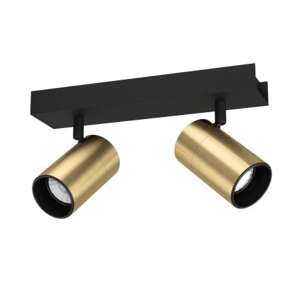 Eglo - LED Bodové svítidlo 2xGU10/4,5W/230V 3000K černá/zlatá