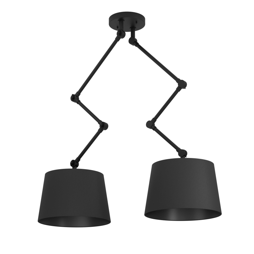 Eglo - Lustr na tyči 2xE27/40W/230V černá