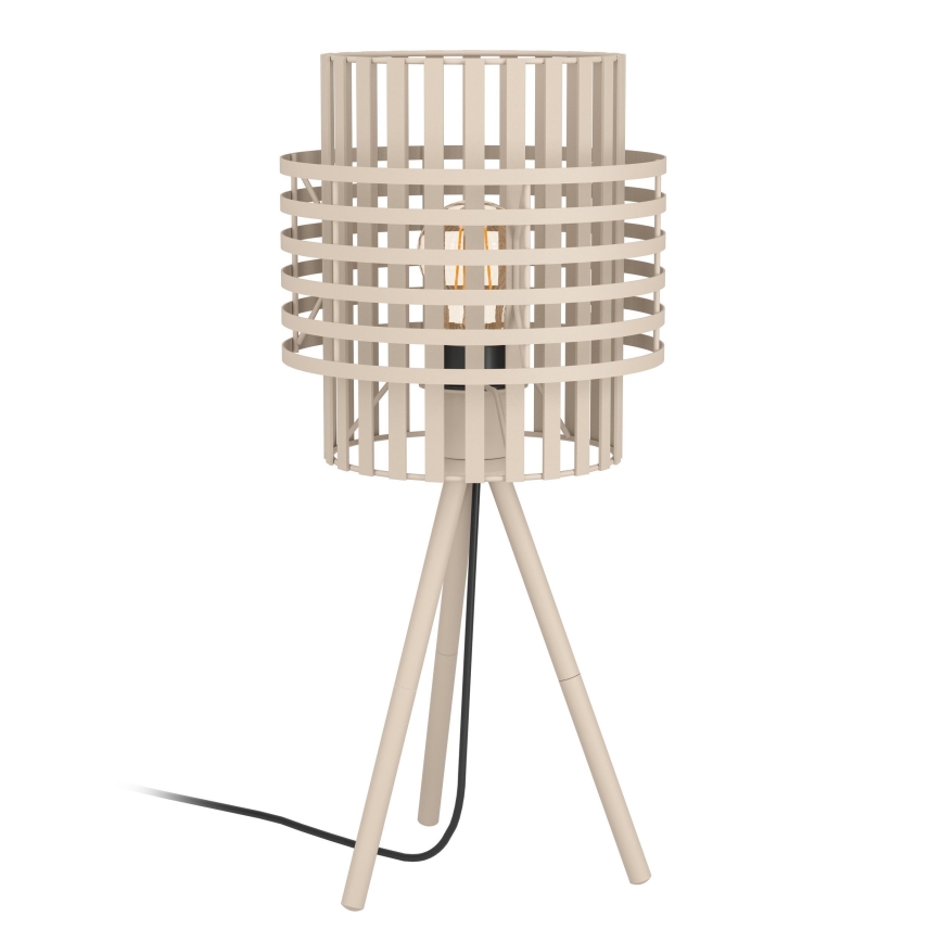 Eglo - Stojací lampa 1xE27/40W/230V krémová