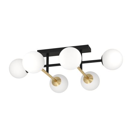 Eglo - Přisazený lustr 6xE14/40W/230V zlatá/černá