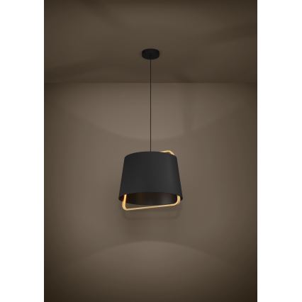 Eglo - Lustr na lanku 1xE27/40W/230V černá