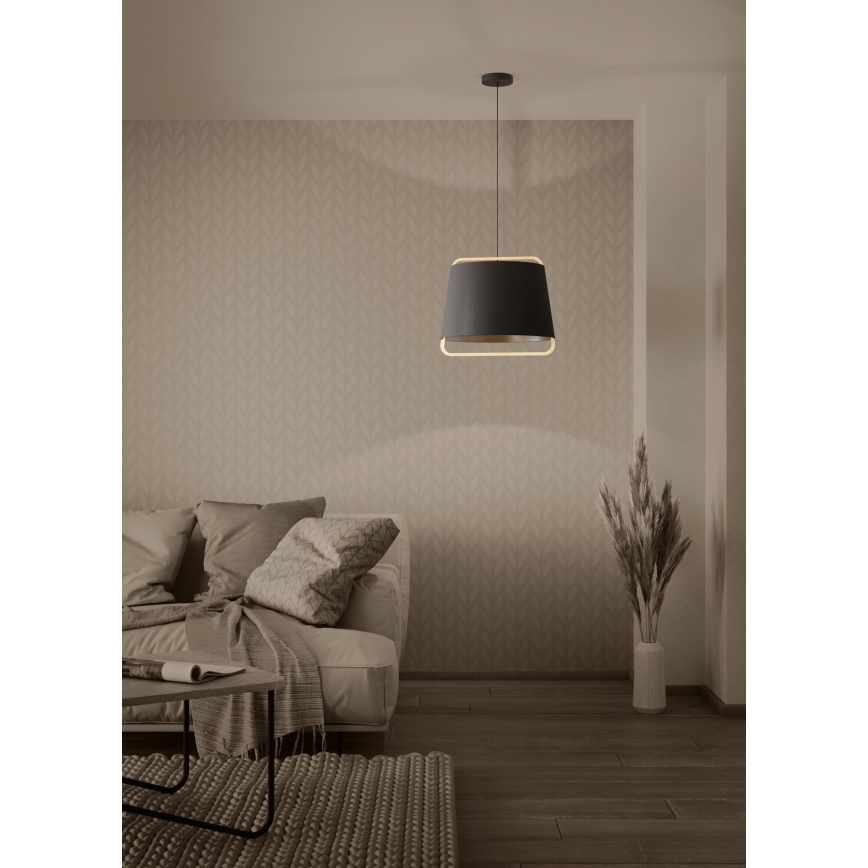 Eglo - Lustr na lanku 1xE27/40W/230V černá