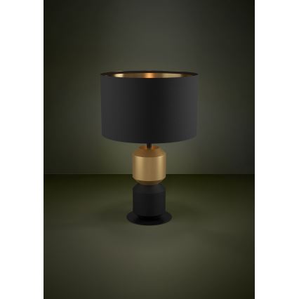 Eglo - Stolní lampa 1xE27/40W/230V černá/zlatá