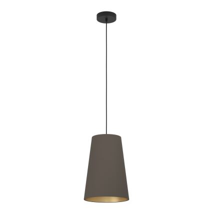 Eglo - Lustr na lanku 1xE27/40W/230V hnědá