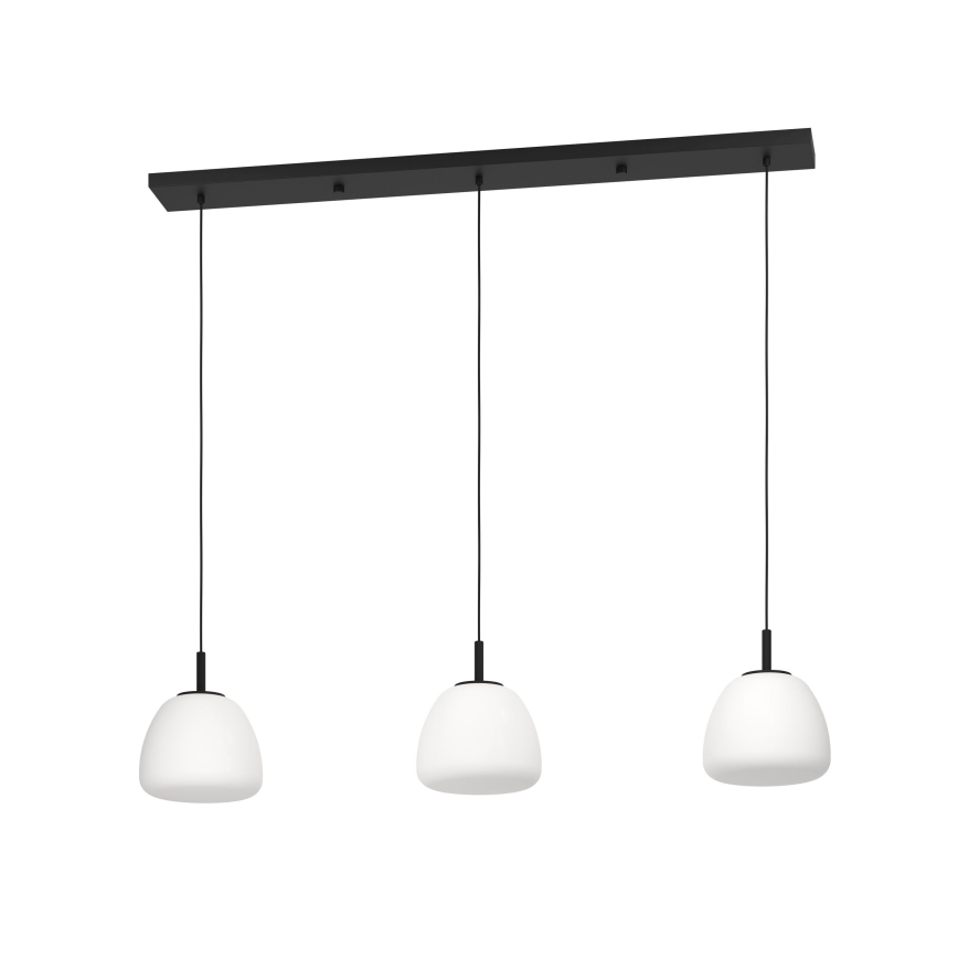 Eglo - Lustr na lanku 3xE27/40W/230V černá