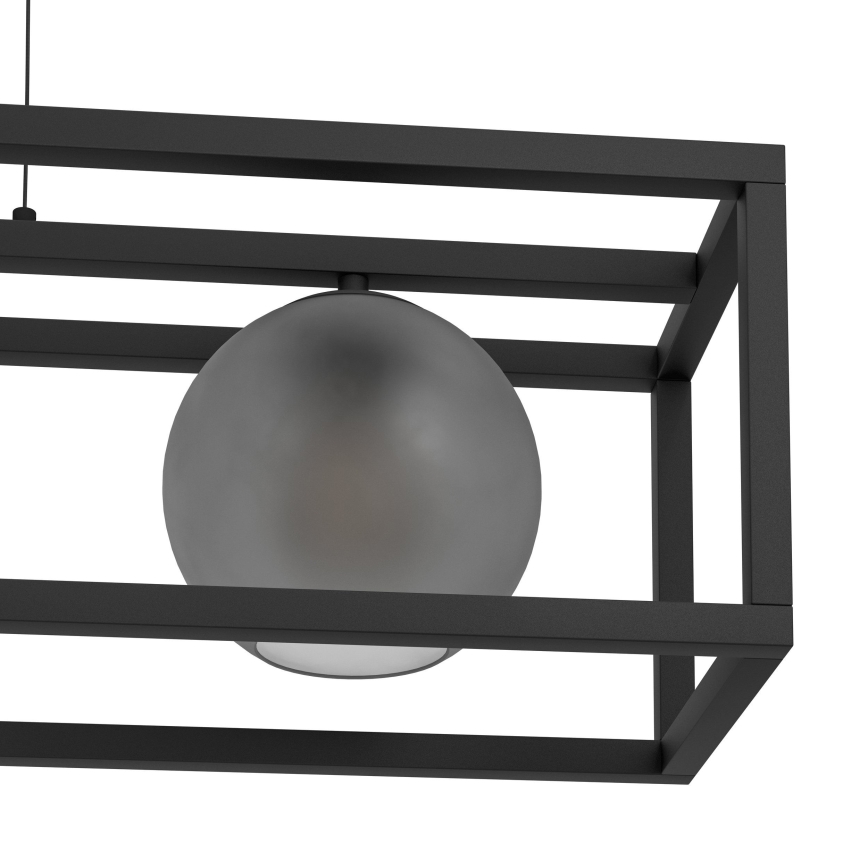 Eglo - Lustr na lanku 3xE27/40W/230V kouřová/černá