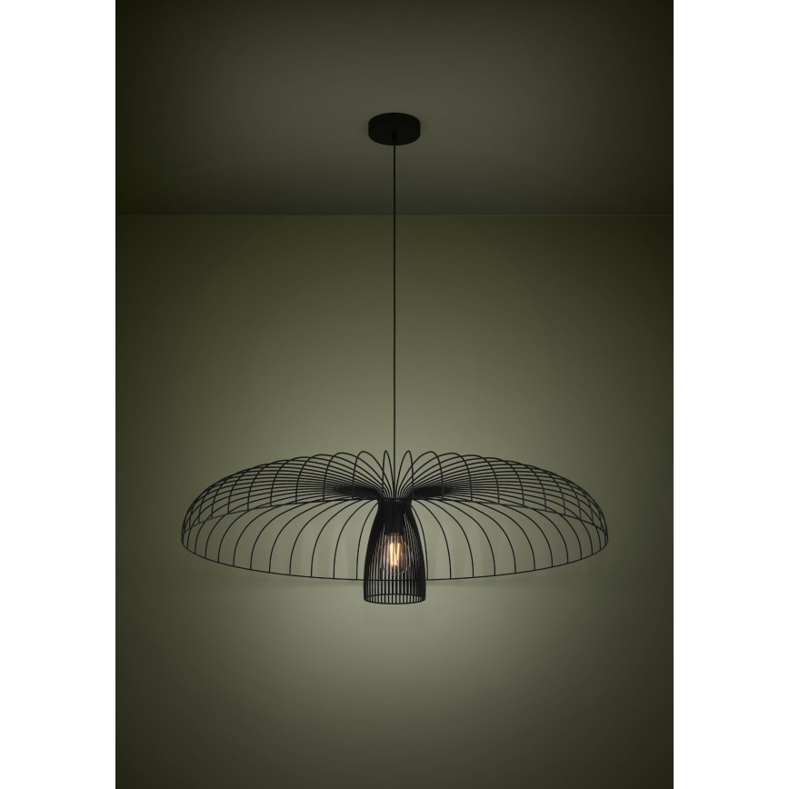 Eglo - Lustr na lanku 1xE27/60W/230V pr. 98,5 cm černá