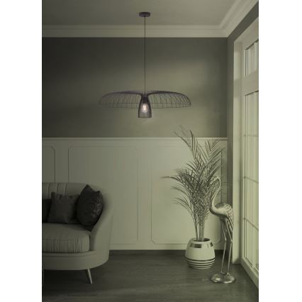 Eglo - Lustr na lanku 1xE27/60W/230V pr. 98,5 cm černá