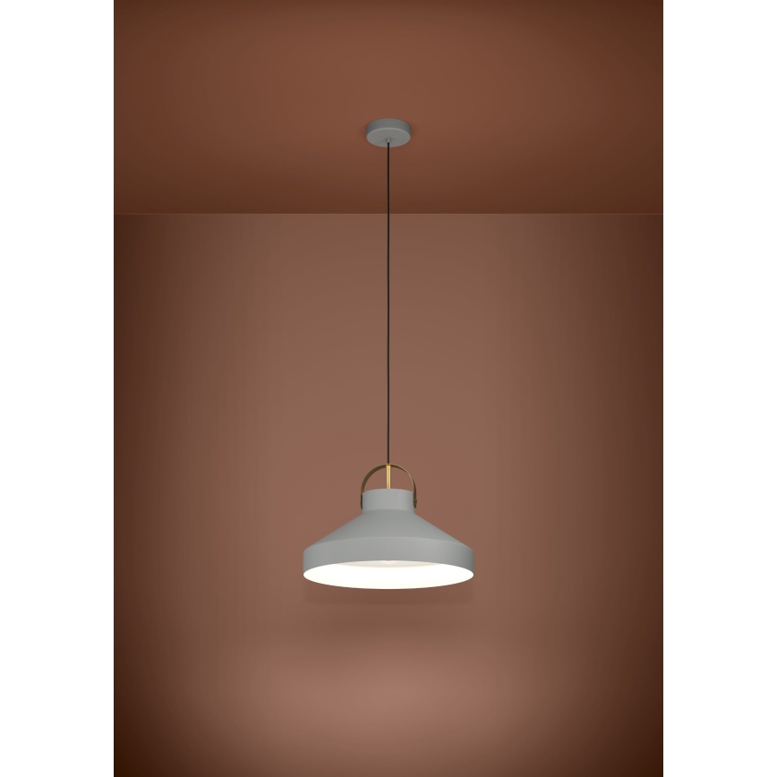 Eglo - Lustr na lanku 1xE27/40W/230V šedá