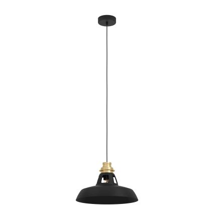 Eglo - Lustr na lanku 1xE27/40W/230V černá/zlatá
