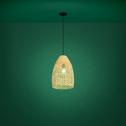 Eglo - Lustr na lanku 1xE27/40W/230V pr. 35 cm bambus