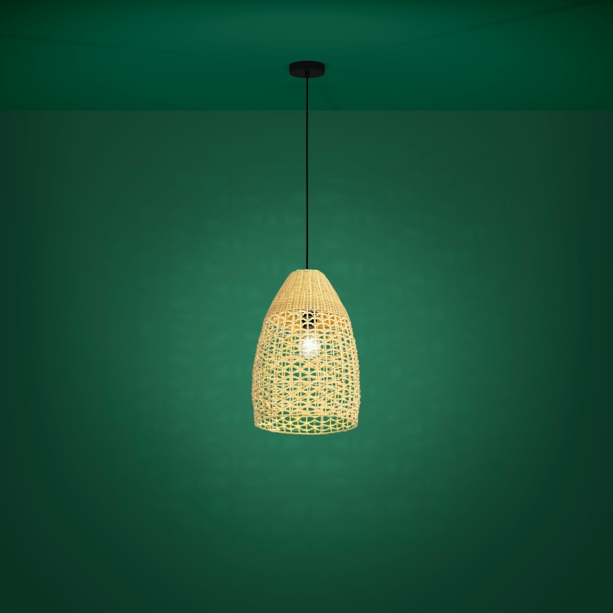 Eglo - Lustr na lanku 1xE27/40W/230V pr. 35 cm bambus