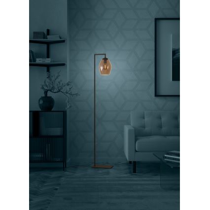 Eglo - Stojací lampa 1xE27/40W/230V hnědá