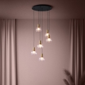 Eglo 390279 - LED Stmívatelný lustr na lanku 6xLED/5,4W/230V 3000K pr. 54 cm zlatá