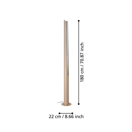 Eglo - LED Stojací lampa 1xGU10/5,7W/230V béžová