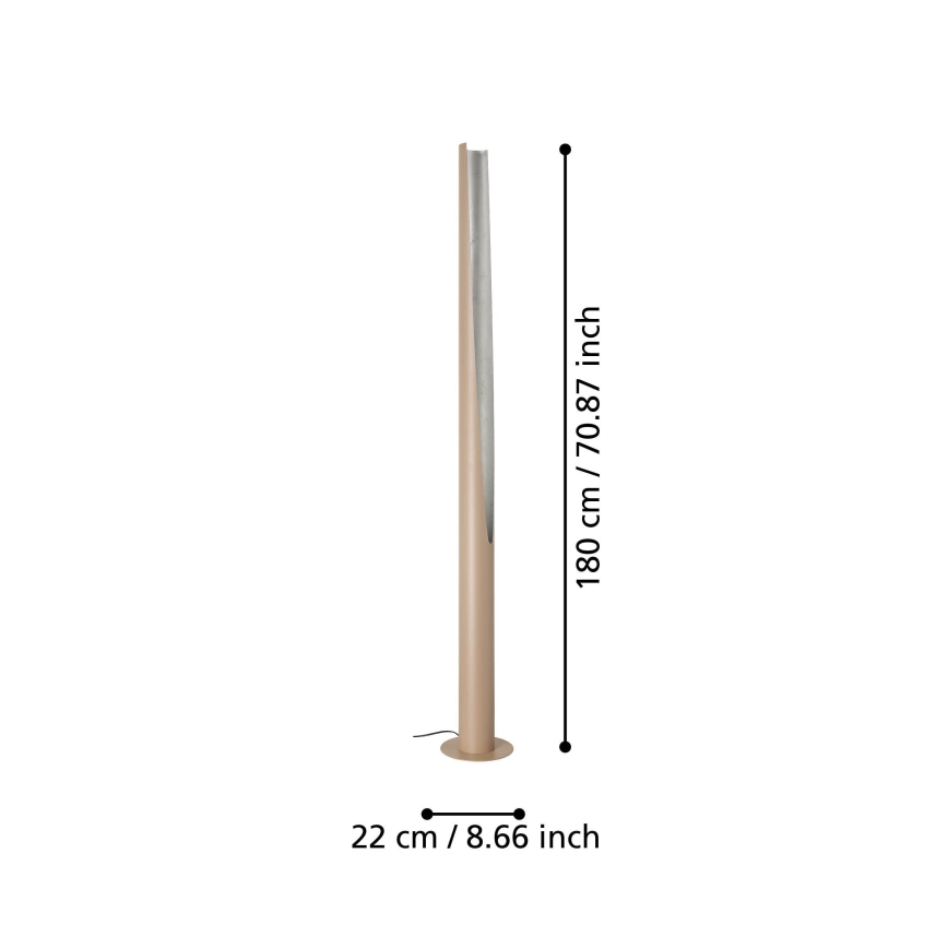 Eglo - LED Stojací lampa 1xGU10/5,7W/230V béžová