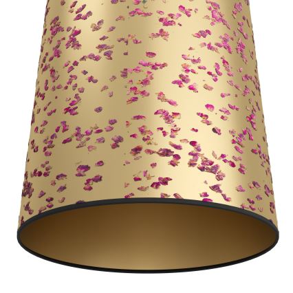 Eglo - Stojací lampa 1xE27/25W/230V zlatá/růžová