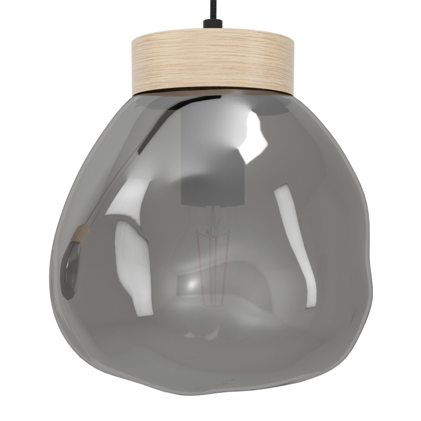 Eglo - Lustr na lanku 3xE27/40W/230V kouřová