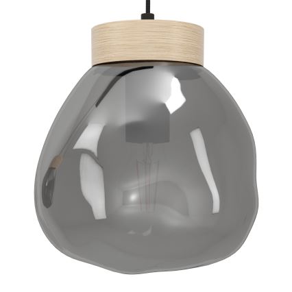 Eglo - Lustr na lanku 3xE27/40W/230V kouřová
