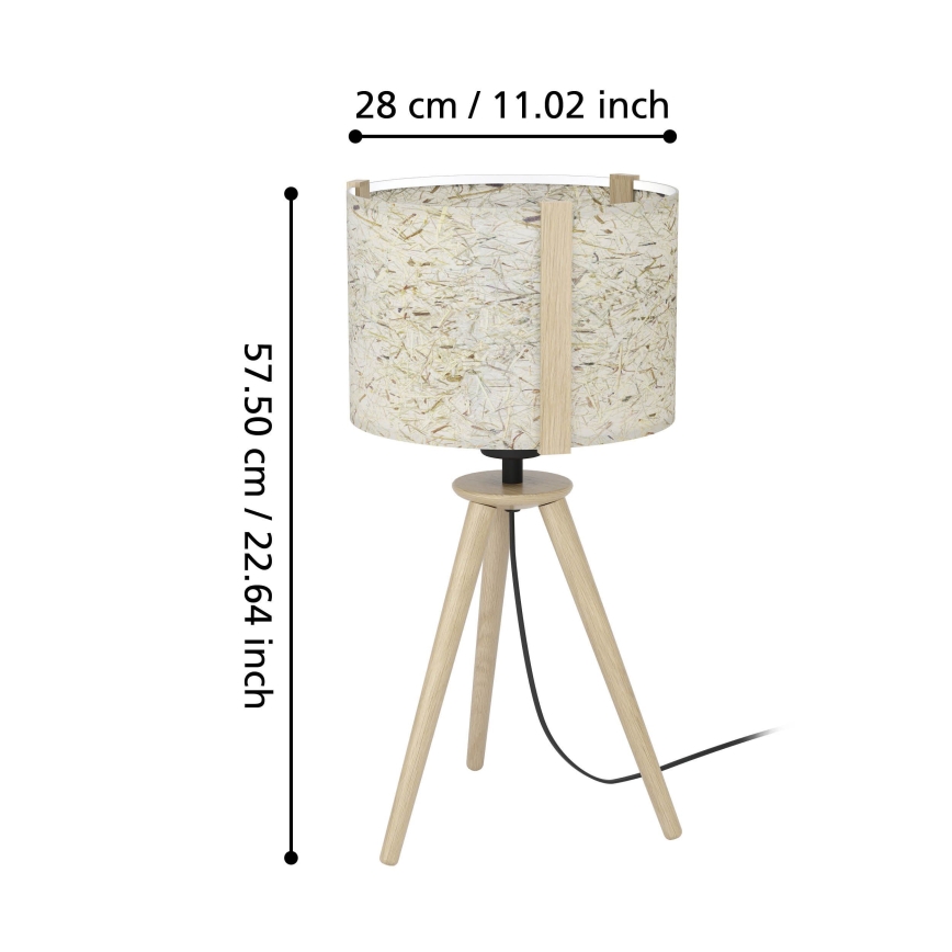 Eglo - Stolní lampa 1xE27/25W/230V béžová