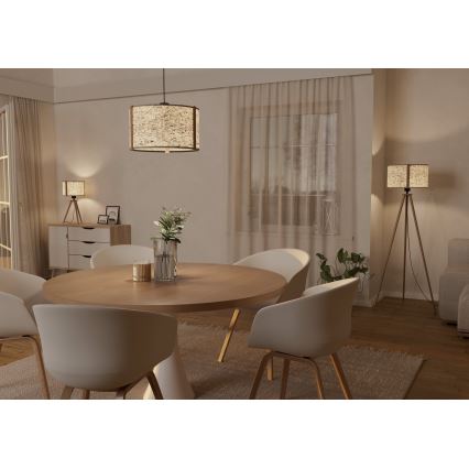 Eglo - Stojací lampa 1xE27/25W/230V béžová