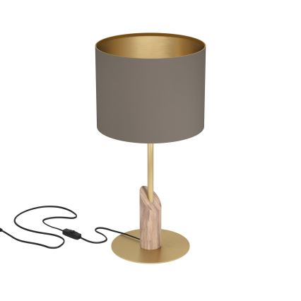Eglo - Stolní lampa 1xE27/40W/230V hnědá/zlatá