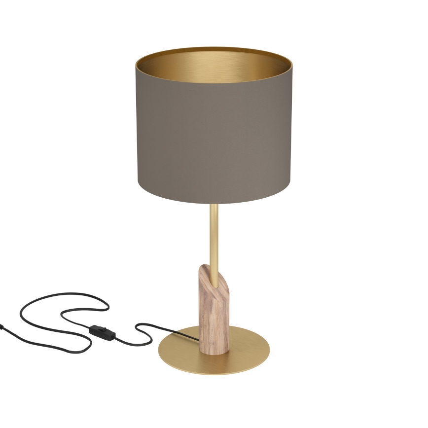 Eglo - Stolní lampa 1xE27/40W/230V hnědá/zlatá
