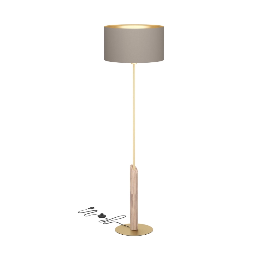 Eglo - Stojací lampa 1xE27/40W/230V hnědá/zlatá