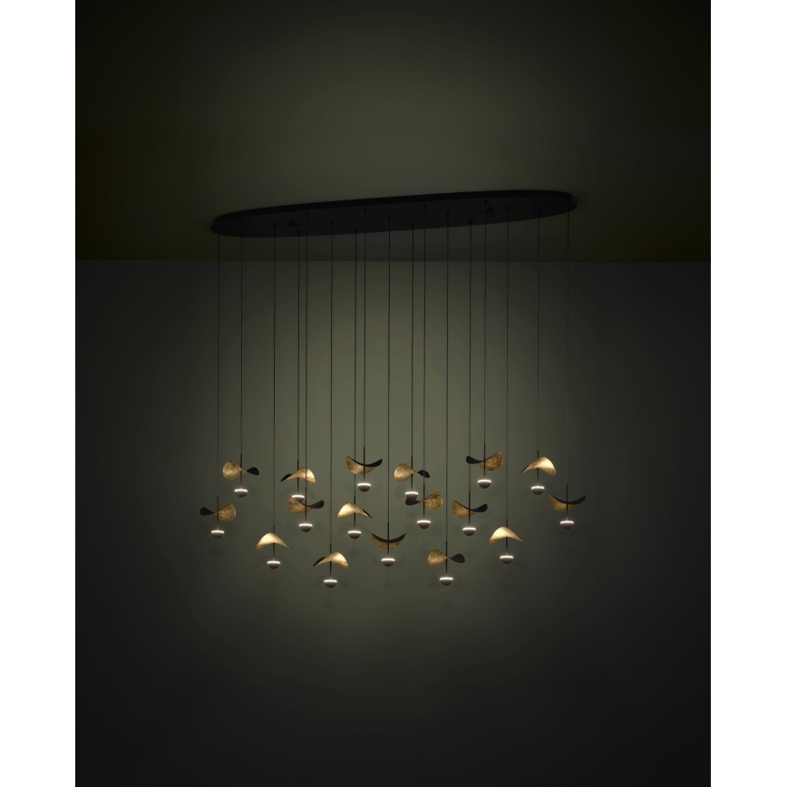 Eglo - LED Stmívatelný lustr na lanku 17xLED/2,3W/230V 3000K