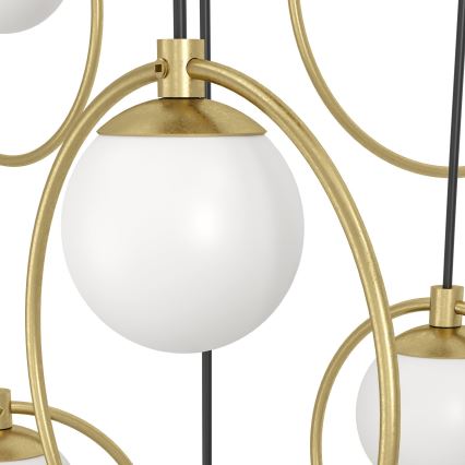 Eglo - LED Stmívatelný lustr na lanku 10xLED/3W/230V 3000K pr. 58 cm zlatá