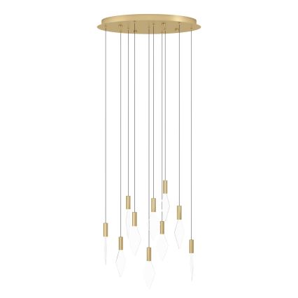 Eglo - LED Stmívatelný lustr na lanku 10xLED/3W/230V 3000K pr. 58 cm zlatá