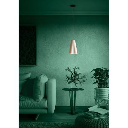Eglo - Lustr na lanku 1xE27/40W/230V béžová