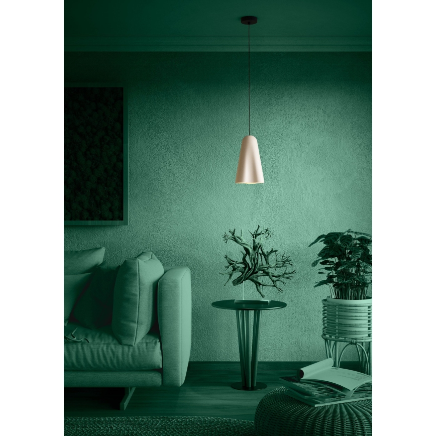 Eglo - Lustr na lanku 1xE27/40W/230V béžová