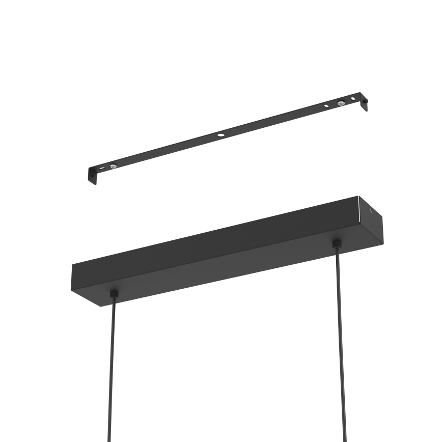 Eglo - LED Stmívatelný lustr na lanku LED/46W/230V 2700-6500K černá/zlatá + dálkové ovládání