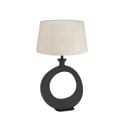 Eglo - Stolní lampa 1xE27/60W/230V 52,5 cm černá/krémová