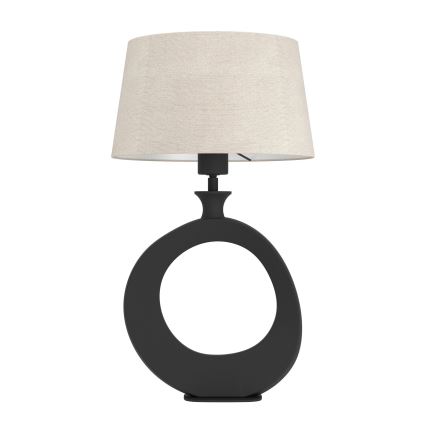Eglo - Stolní lampa 1xE27/60W/230V 52,5 cm černá/krémová