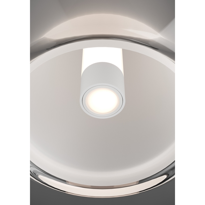 Eglo - LED Stmívatelné stropní svítidlo LED/5,5W/230V + LED/1,6W 2200-6500K lesklý chrom + dálkové ovládání