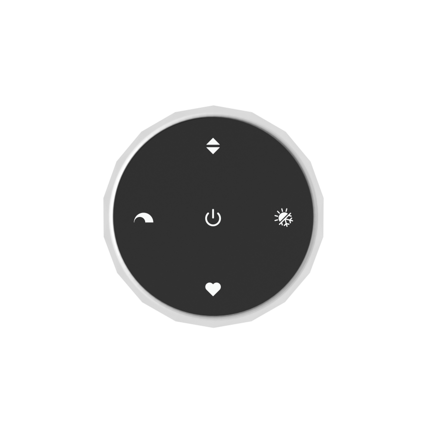 Eglo - LED Stmívatelné stropní svítidlo LED/5,5W/230V + LED/1,6W 2200-6500K lesklý chrom + dálkové ovládání