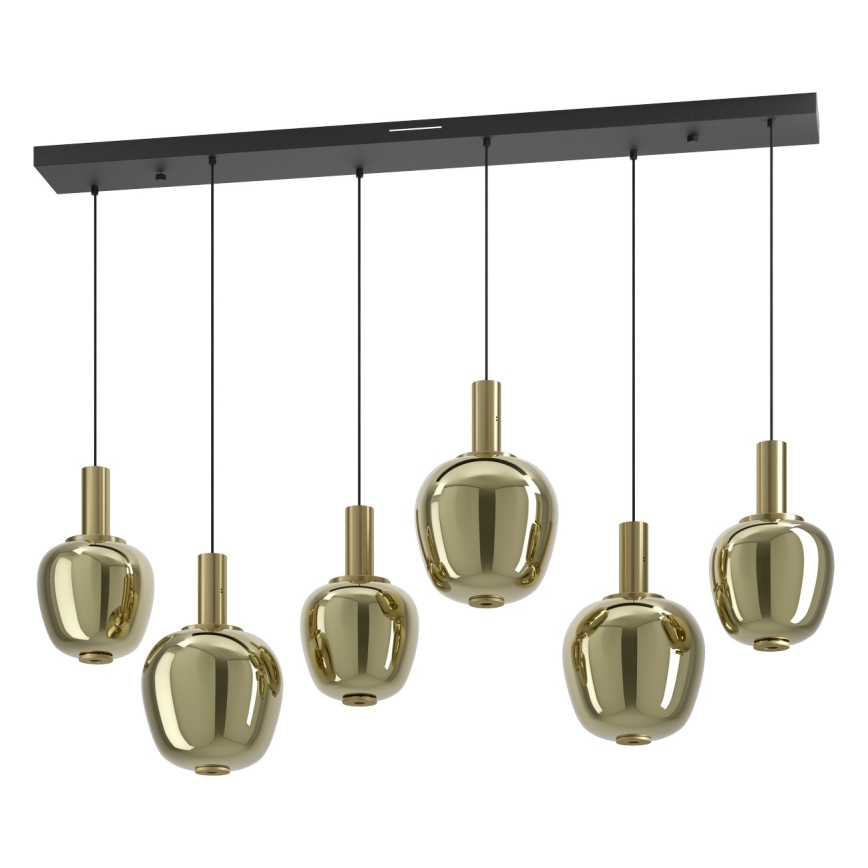 Eglo - LED Stmívatelný lustr 3xLED/5W/230V + 3xLED/6,5W + 6xLED/1,6W zlatá