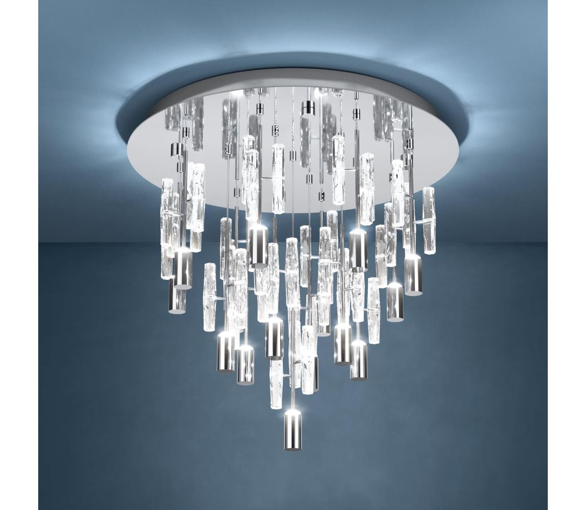 Eglo 390476-LED Stropní svítidlo ALEMDINA 15xLED/2,6W/230V 2200/3000/4000K chrom 390476 Lesklý chrom