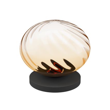 Eglo - LED Stmívatelná stolní lampa LED/5,8W/230V 2200-6500K béžová/kouřová + dálkové ovládání