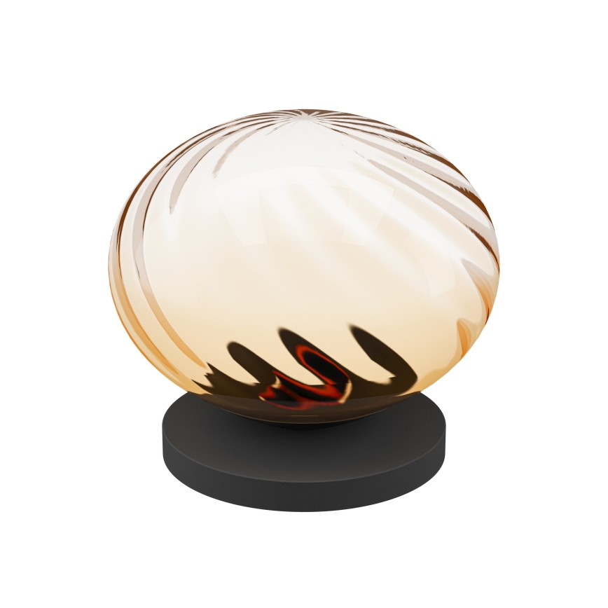 Eglo - LED Stmívatelná stolní lampa LED/5,8W/230V 2200-6500K béžová/kouřová + dálkové ovládání