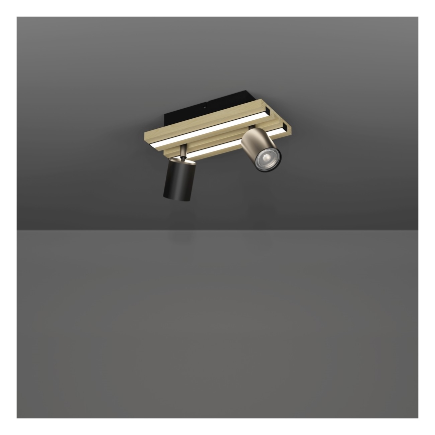 Eglo - LED Bodové svítidlo 2xLED/2,2W/230V + 2xLED/1,2W + 2xLED/2W béžová/černá