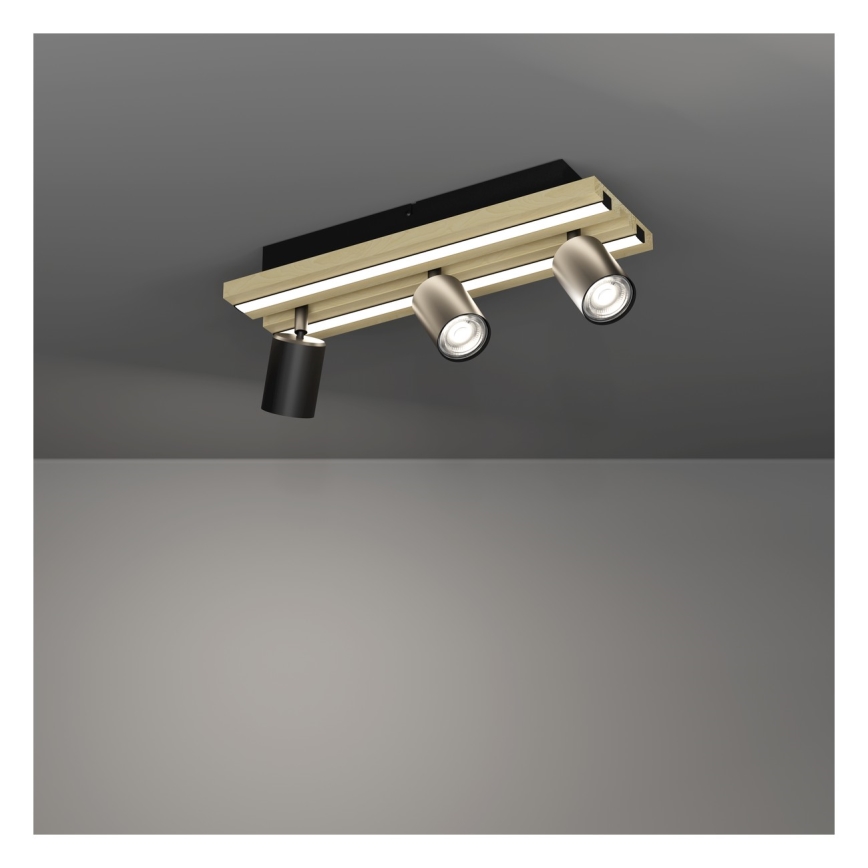 Eglo - LED Bodové svítidlo 3xLED/2,2W/230V + 2xLED/1,2W + 2xLED/2W béžová/černá