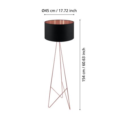 Eglo - Stojací lampa 1xE27/60W/230V
