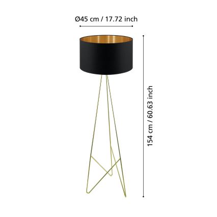 Eglo - Stojací lampa 1xE27/60W/230V