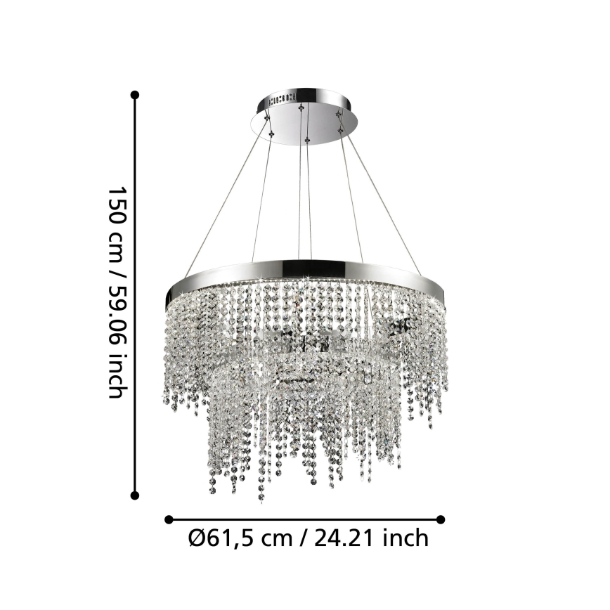 Eglo - LED Stmívatelný lustr na lanku LED/45W/230V