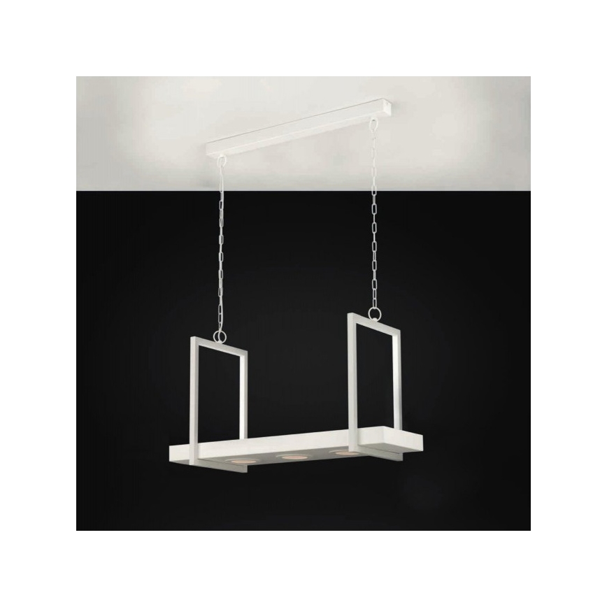 Eglo 39301 - LED RGBW Stmívatelný lustr na řetězu s policí CALAMONA 3xLED/6W/230V + dálkové ovládání